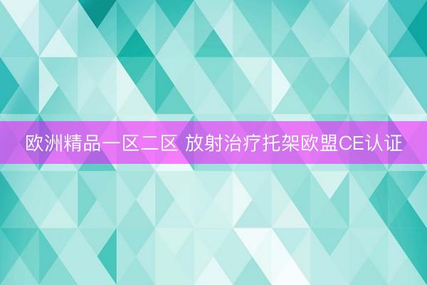 欧洲精品一区二区 放射治疗托架欧盟CE认证