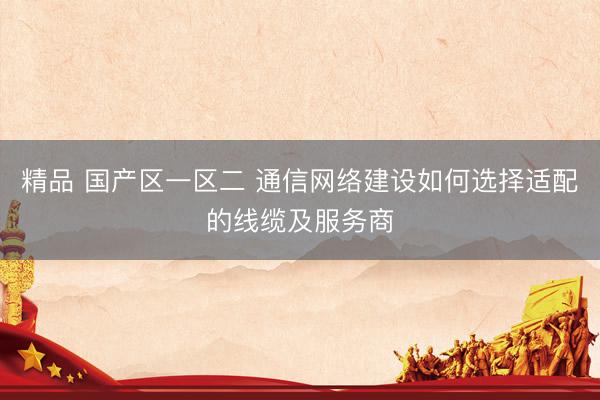 精品 国产区一区二 通信网络建设如何选择适配的线缆及服务商