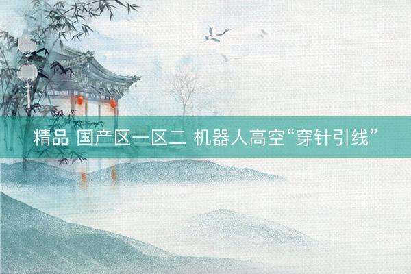 精品 国产区一区二 机器人高空“穿针引线”