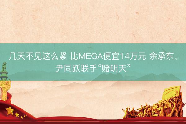 几天不见这么紧 比MEGA便宜14万元 余承东、尹同跃联手“赌明天”