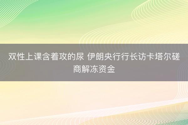双性上课含着攻的尿 伊朗央行行长访卡塔尔磋商解冻资金