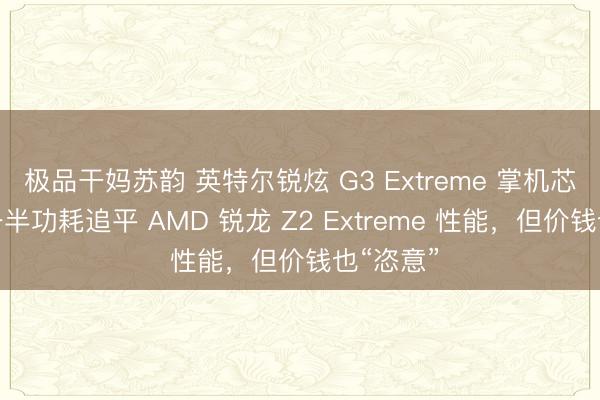 极品干妈苏韵 英特尔锐炫 G3 Extreme 掌机芯片只用一半功耗追平 AMD 锐龙 Z2 Extreme 性能,但价钱也“恣意”