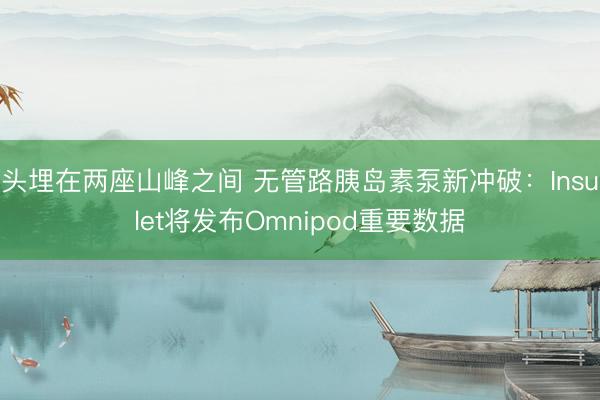头埋在两座山峰之间 无管路胰岛素泵新冲破：Insulet将发布Omnipod重要数据